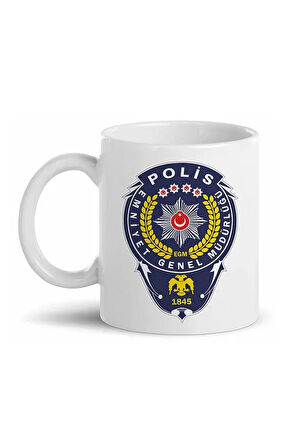 Polis Logo Baskılı Kupa Bardak D01