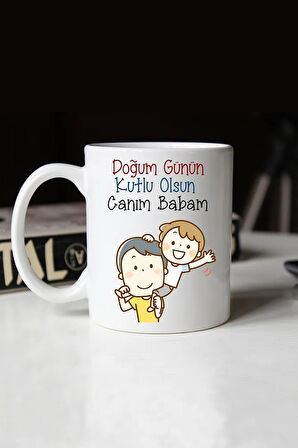 Babaya Doğum Günü Hediyesi Kupa Bardak