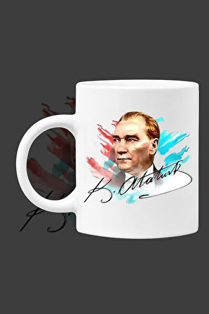 Atatürk Özel Tasarım Baskılı Kupa Bardak