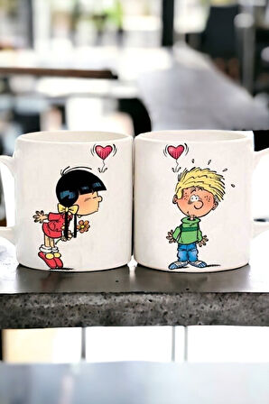 Sevgililer Gününe Özel 2'li Set / Kişiselleştirilebilir Tasarım Baskılı