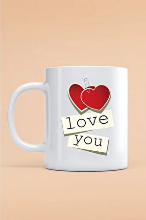 Sevgililer Gününe Özel Kupa Bardak - Hediyelik Bardak - Baskılı Kupa Bardak - Sevgiliye Hediye