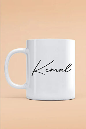 Kemal Yazılı Kupa Bardak - Baskılı Kupa Bardak - Baskılı Fincan - Isimli Bardak