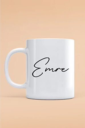 Emra Yazılı Kupa Bardak - Baskılı Kupa Bardak - Baskılı Fincan - Isimli Bardak