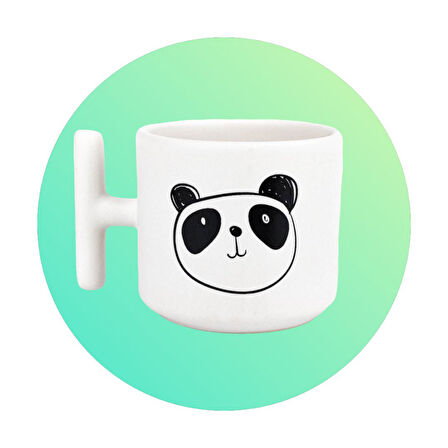 Hediyemi Sevimli Panda Baskılı T Kulp Kupa Bardak