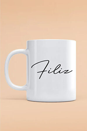 Hediyemi Filiz Yazılı Kupa Bardak - Baskılı Kupa Bardak - Baskılı Fincan - Isimli Bardak