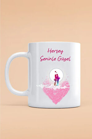 Hediyemi Sevgililer Gününe Kupa Bardak Sevgiliye