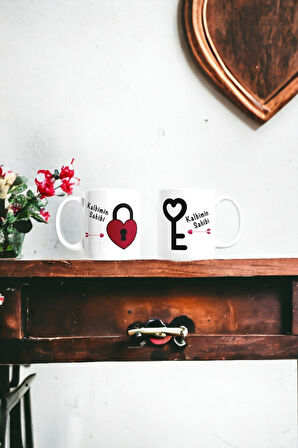 Hediyemi Çift Sevgili Aşk Evli Kanka Ikili Kupa Bardak 