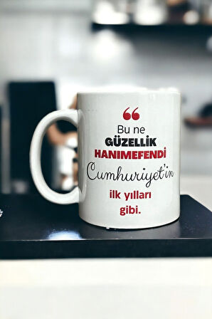 Hediyemi Bu Ne Güzellik Yazılı Baskılı Kupa