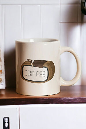 Hediyemi "coffee Alarm Saati" Baskılı Kupa Bardak - Sevgililer Günü Hediye