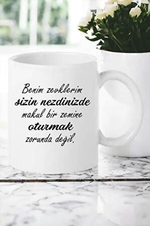 Hediyemi Nezdinizde Baskılı Porselen Kupa Bardağı