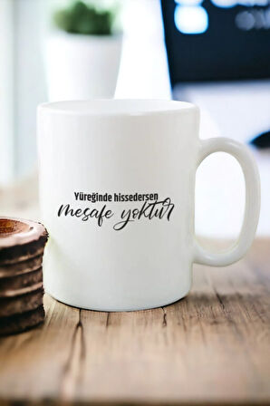 Hediyemi Duvar Yazısı Baskılı Kupa Bardak