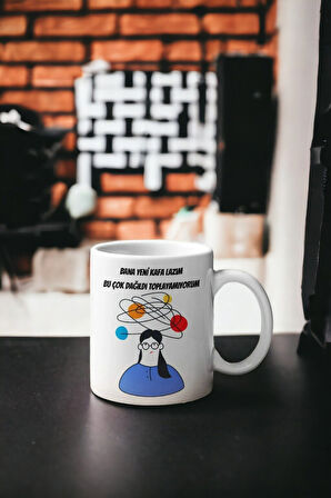 Hediyemi Bana Yeni Kafa Lazım Baskılı Beyaz Kupa Bardak|esprili Kupa|komik Yazılı Kupa|eğlenceli Kupa