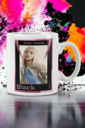 Hediyemi Blackpink Grubu Lisa Poster Baskılı Kupa Bardak
