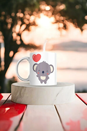 Hediyemi Koala Baskılı Hediyelik Kupa Bardak