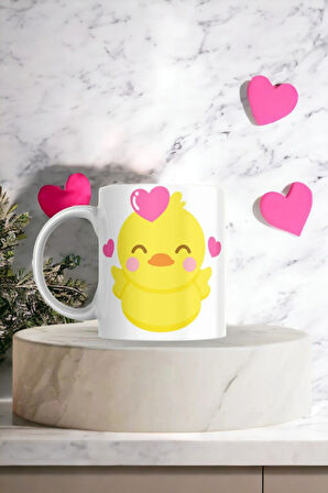 Hediyemi Civciv Baskılı Hediyelik Kupa Bardak