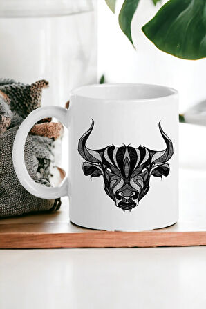 Hediyemi Boğa Bull Baskılı Kupa Bardak