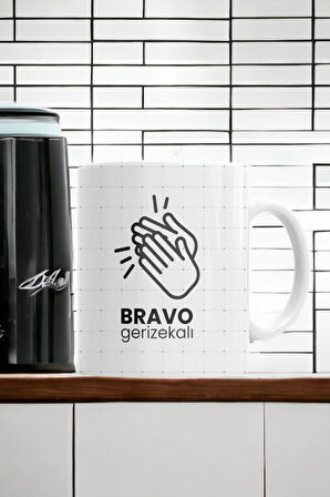 Hediyemi Bravo Espirili Baskılı Kupa Bardak