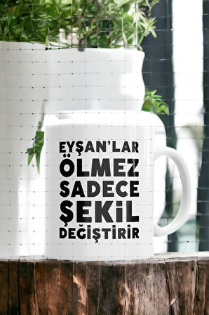Hediyemi Eyşanlar Ölmez Sadece Şekil Değiştirir Baskılı Kupa Bardak