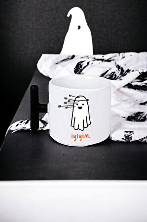 Hediyemi baskılı siyah T kupa kupa bardak