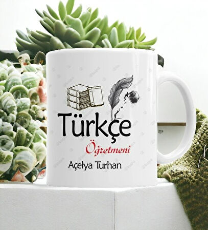  Hediyemi Türkçe Öğretmeni Kupa Bardak