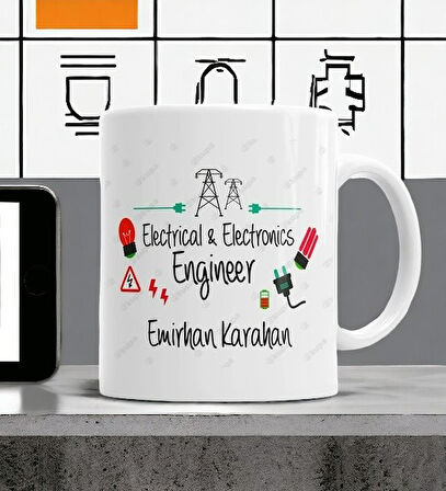 Hediyemi Elektrik Elektronik Mühendisi Kupa Bardak