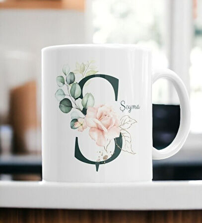 Hediyemi Kişiye Özel Ş Harfi ve İsim Baskılı Kupa