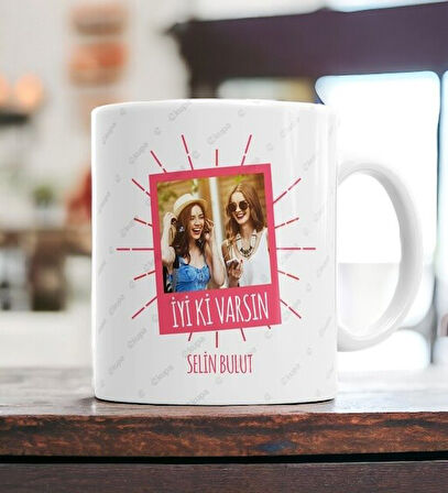Hediyemi Fotoğraflı İyi Ki Varsın Kupa Bardak