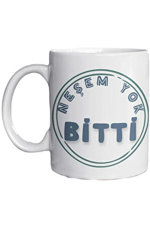 Sinir Sistemim Çöktü Yazılı Eğlenceli Özel Tasarım Baskılı Kupa Bardak Hediye Kupa Bardak