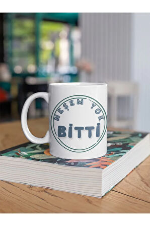 Sinir Sistemim Çöktü Yazılı Eğlenceli Özel Tasarım Baskılı Kupa Bardak Hediye Kupa Bardak