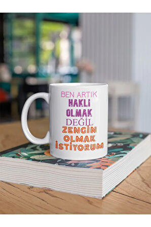 Sinir Sistemim Çöktü Yazılı Eğlenceli Özel Tasarım Baskılı Kupa Bardak Hediye Kupa Bardak