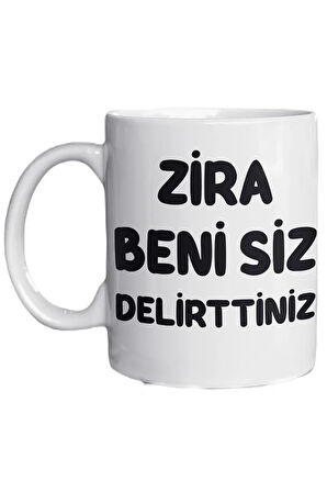 Sinir Sistemim Çöktü Yazılı Eğlenceli Özel Tasarım Baskılı Kupa Bardak Hediye Kupa Bardak