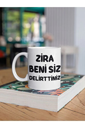 Sinir Sistemim Çöktü Yazılı Eğlenceli Özel Tasarım Baskılı Kupa Bardak Hediye Kupa Bardak