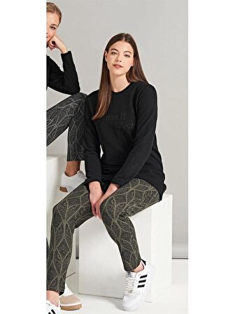 Donwear 7720 Kadın Kışlık O-Yaka Pijama Takım