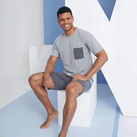 Kly 2008 Erkek O-Yaka Şortlu Takım