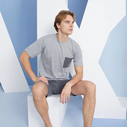 Kly 2008 Erkek O-Yaka Şortlu Takım