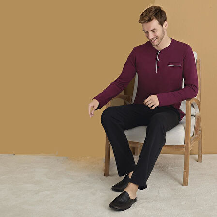 Elitepoint 1625 Erkek Büyük Beden Kışlık Pijama Takım