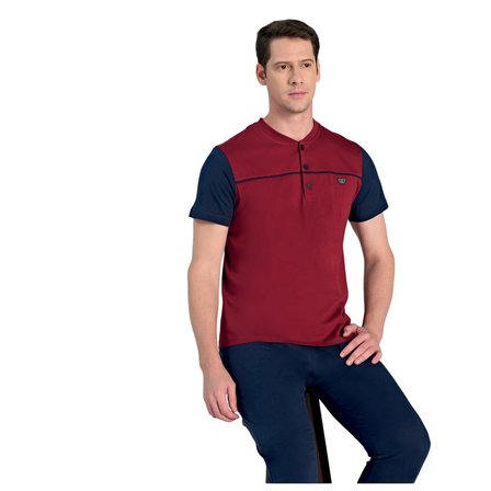 Over Sleep 2353 Erkek Kısa Kol Büyük Beden Süprem Pijama Takım (L-XL-XXL-3XL)