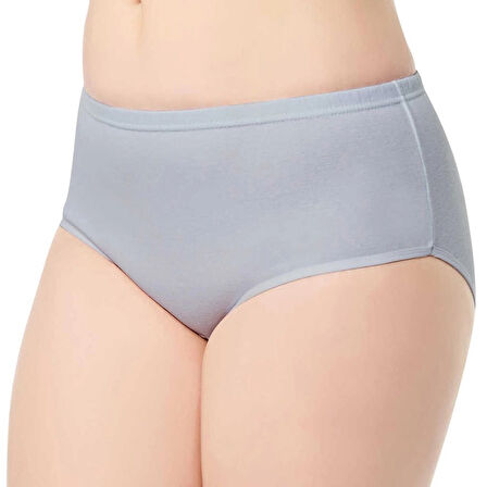 Tutku 922 Ribana Kadın Bato Külot 3lü L Gri-Siyah-Ten