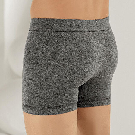 Şahinler E031 Erkek Likralı Boxer Külot 6'lı Paket Koyu Gri XXL