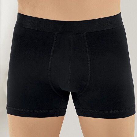 Şahinler E031 Erkek Likralı Boxer Külot Siyah XXL