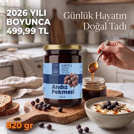 Andız Pekmezi 820 Gr - 1988'Den Beri Geleneksel Giritli Metin Efendi