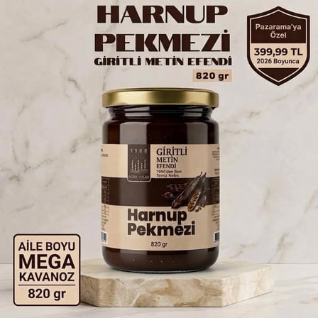 Harnup Pekmezi 820 Gr - 1988'Den Beri Geleneksel Giritli Metin Efendi