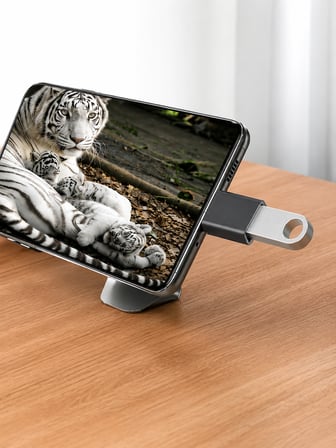 USB Type C Dönüştürücü Adaptör USB 3.0 to Type-C OTG Hızlı Veri Transferi ve Şarj Çevirici
