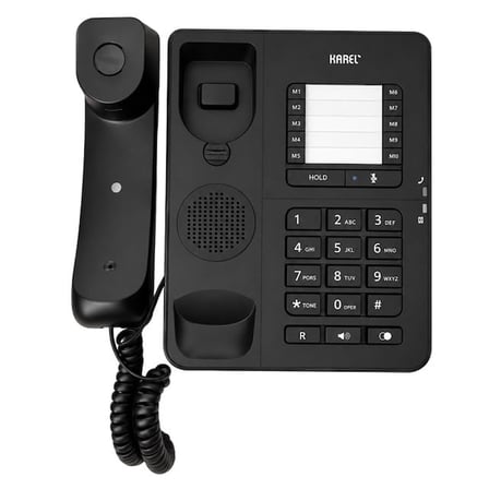 Karel TM-142 Analog Sabit Kablolu Ekransız Siyah Masaüstü Telefon