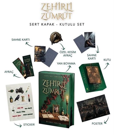Zehirli Zümrüt (Yan Boyamalı Kutulu Set) / Buşra Balçık