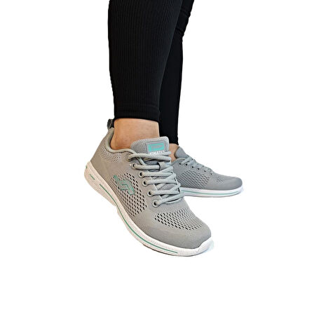 Jump 24937-24938 Gri Fuspetli Çok  Hafif Rahat Spor Ayakkabı