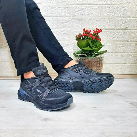 M.P. 1642 Siyah Memoryfoam Rahat kaydırmaz Spor Ayakkabı