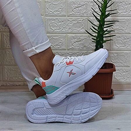 Kinetix Optımo Pu Beyaz Fuspetli Comfort Atom Kadın Spor Ayakkabı