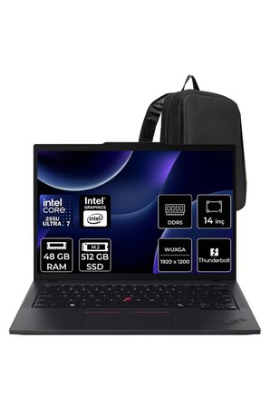 ThinkPad T14 Core Ultra 7 255U 48GB RAM 512GB SSD 14" FHD+ FreeDOS Dizüstü Bilgisayar + Per4 Çanta