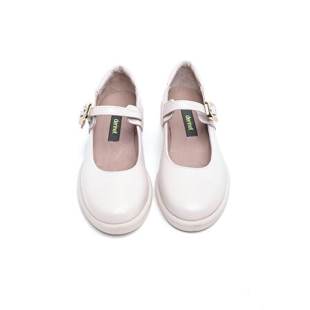 Hakiki Deri Bilekten Bantlı Kadın Babet